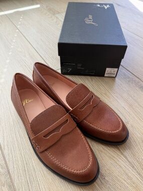 J Crew Womens Leather Tab Loafer Size 7M